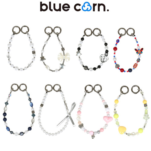 bluecorn 伊亚伊原创串珠腕带通用手机链合集通用高级感时尚挂饰