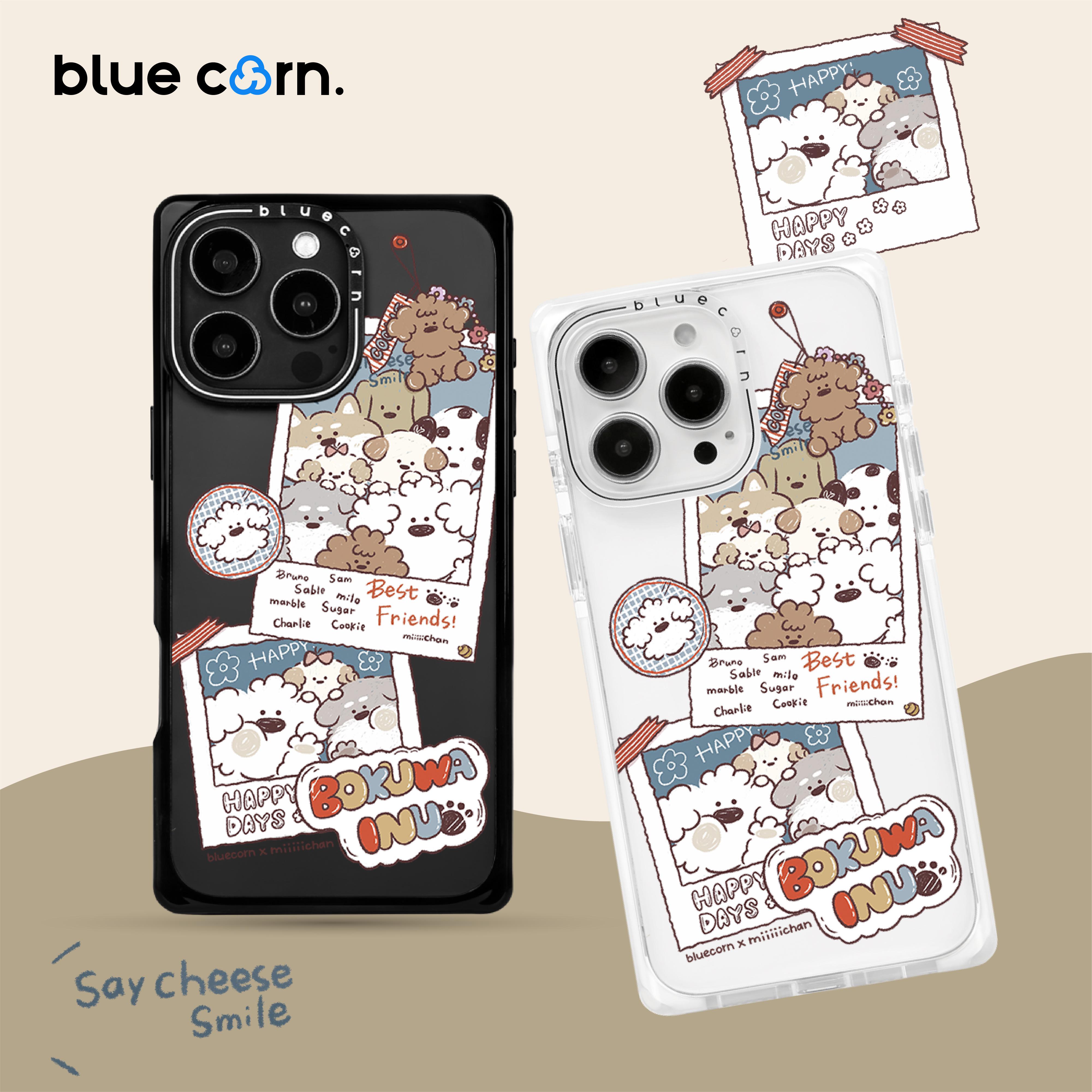 【bluecorn】蓝色苞米联名miiiiichan美好留念适用iPhone 17/16/15PRO/MAX magsafe镜面磁吸防摔手机壳保护套