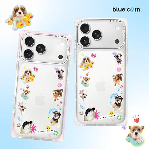 【bluecorn】蓝色苞米原创小狗派对适用于iPhone 17/16/15 PRO/MAX magsafe 镜面磁吸防摔全包手机壳保护套