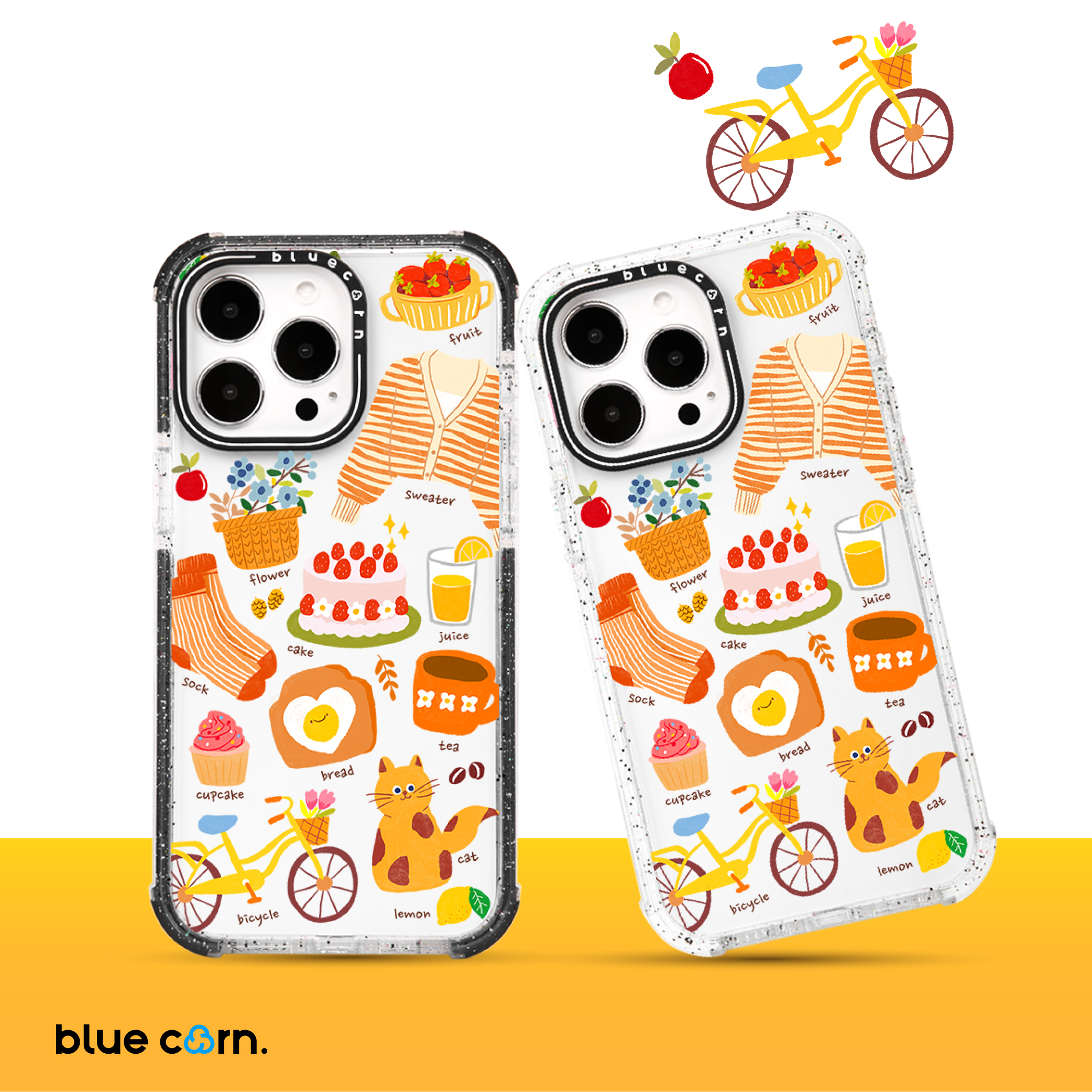 【bluecorn】蓝色苞米原创暖冬日记适用于iPhone 16/15/PRO MAX/14pro magsafe镜面磁吸全包防摔手机壳保护套