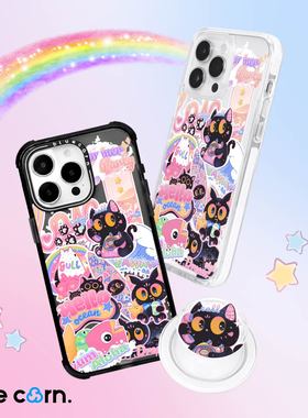 【bluecorn】蓝色苞米原创冲浪小黑y2k可爱风适用于iPhone 17promax16pro15磁吸magsafe防摔全包手机壳保护套