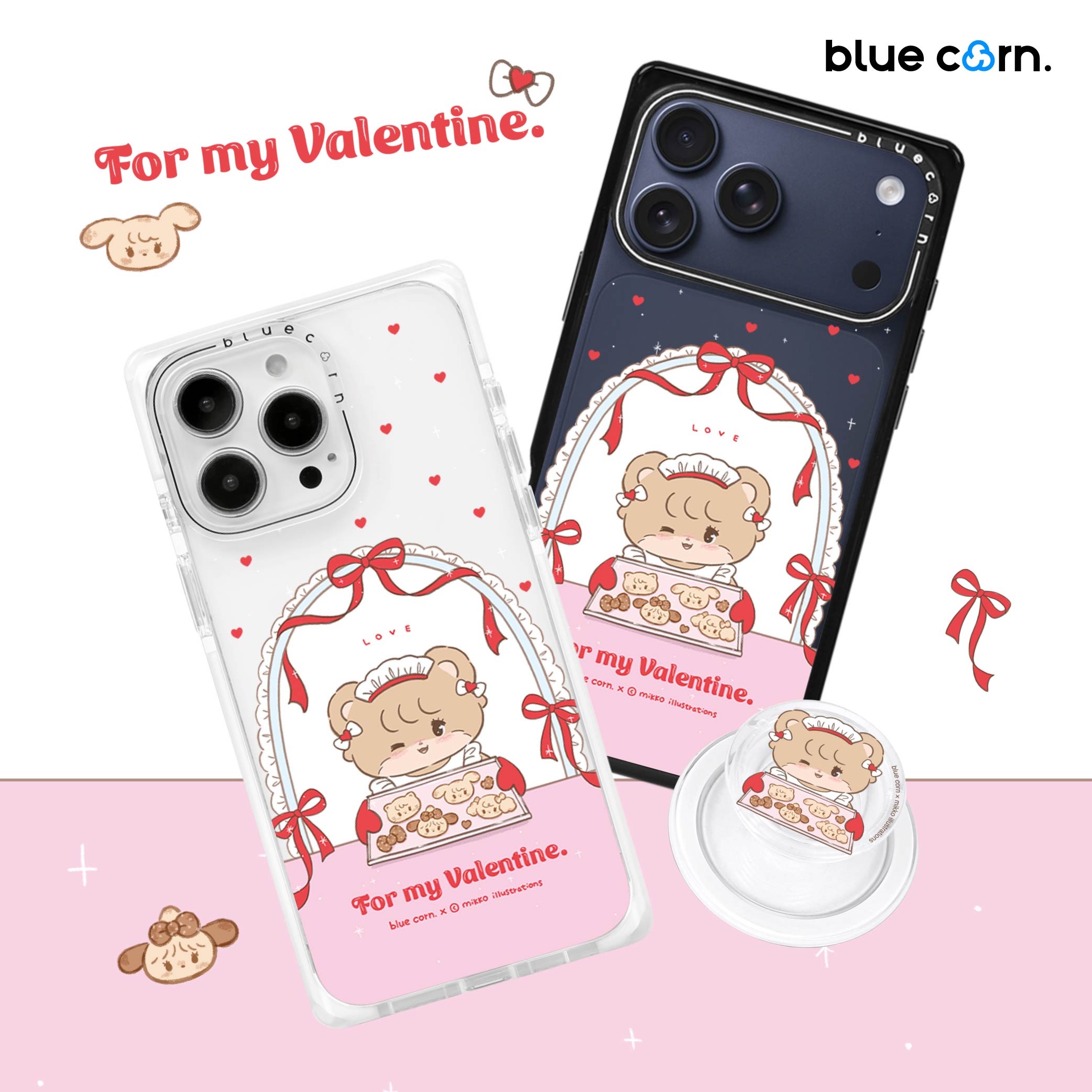 【bluecorn】蓝色苞米联名MIKKO 拿铁烘焙店适用于iPhone 17/16/15PRO/MAX magsafe 镜面磁吸防摔手机壳 套