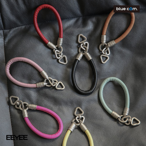 bluecorn原创钛金属色超软皮绳简约百搭户外通用短款防丢手机挂绳