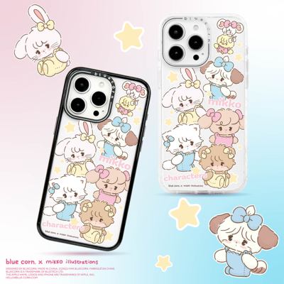 【bluecorn】蓝色苞米联名MIKKO人物形象大全适用于苹果iPhone 17/16/15/pro/max卡通magsafe 磁吸防摔手机壳