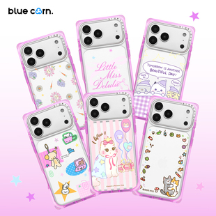 magsafe磁吸防摔 bluecorn 套 MAX 蓝色苞米原创紫色奶方合集方形直角边手机壳适用于iPhone PRO