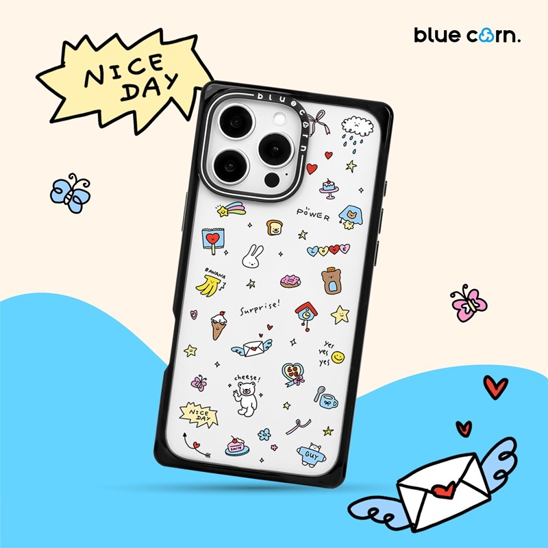 【bluecorn】蓝色苞米原创小鼻噶卡通贴纸适用于苹果iPhone 17/16/15/pro/max magsafe 磁吸防摔手机壳保护套,3C数码配件,手机保护套/壳,淘宝优惠券,粉丝福利购,淘宝优惠卷