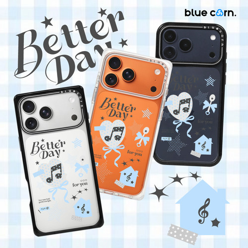 【bluecorn】蓝色苞米白色星星ins贴纸适用于iPhone 18/17/16/15PRO/MAX magsafe磁吸防摔手机壳全包保护套