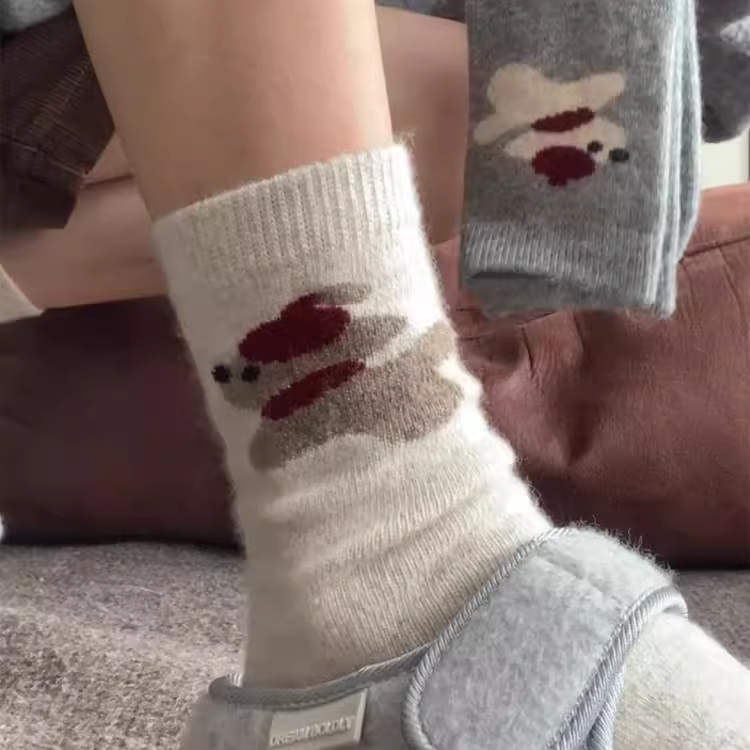 冬天的第一双毛绒小狗wa!超软糯