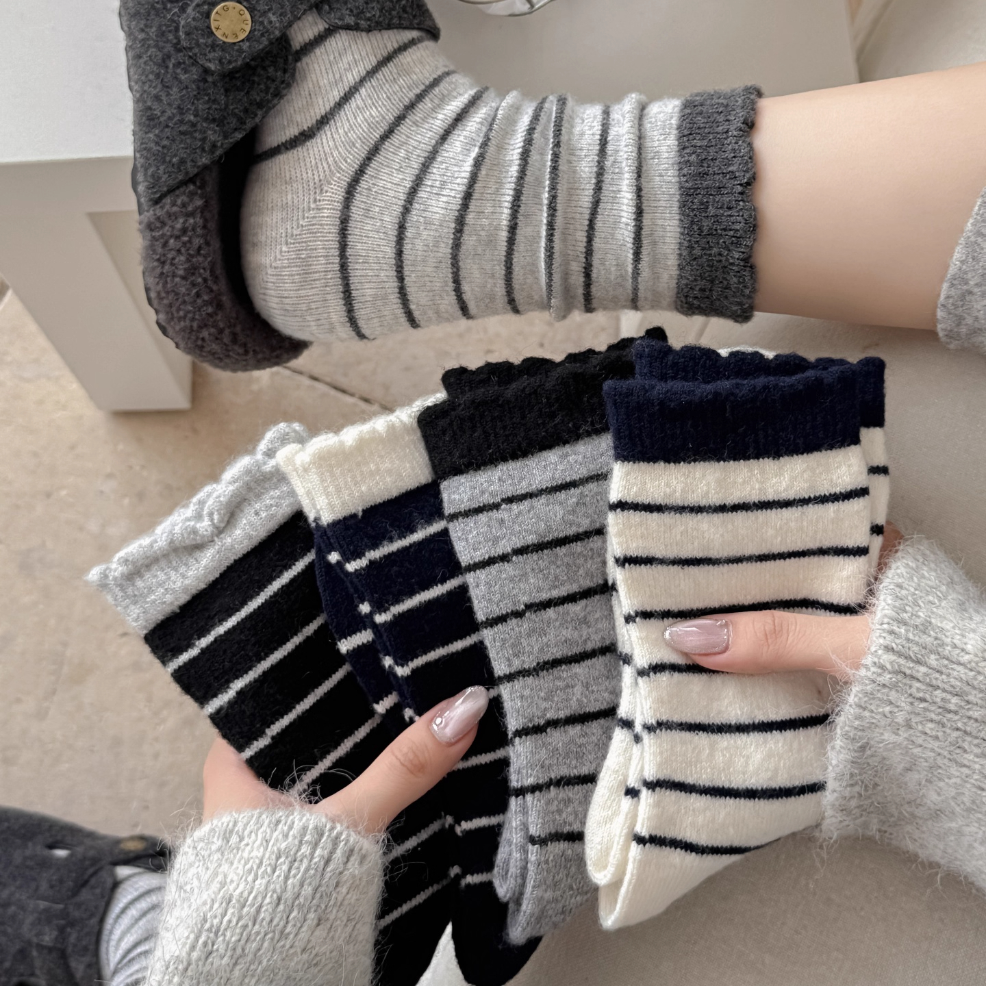 秋冬怎么少的了羊毛wa~超暖和~