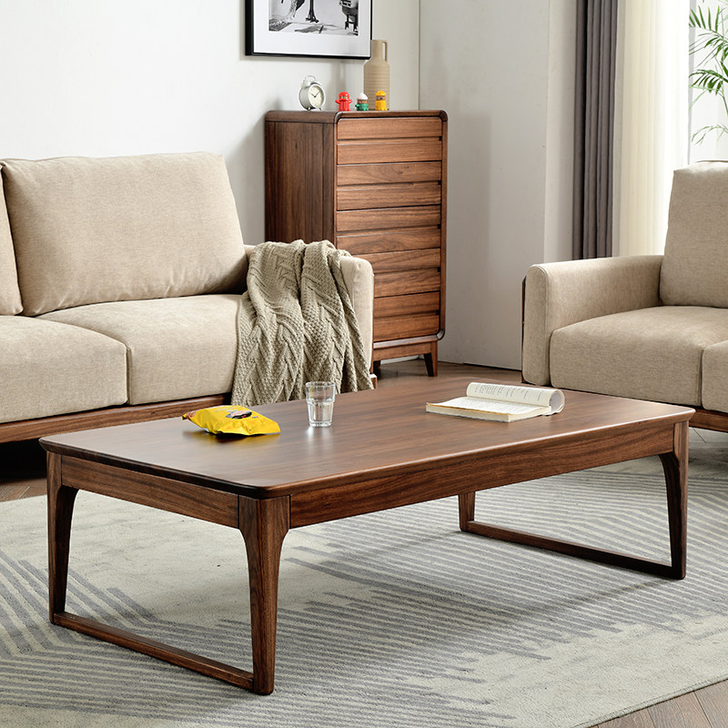 北欧轻奢乌金木茶几桌家用新中式小户型客厅全实木茶几极简长方形|msdalam kategori perabot kediaman, beberapa kategori, meja teh - dari Buy2taobao.com untuk memberikan perkhidmatan ejen Taobao profesional membeli