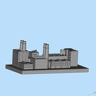 城市郊区的工厂 建筑模型01200917三维图纸(STL格式)