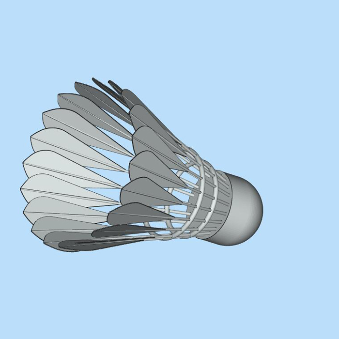 羽毛球模型三维图纸（STL格式）