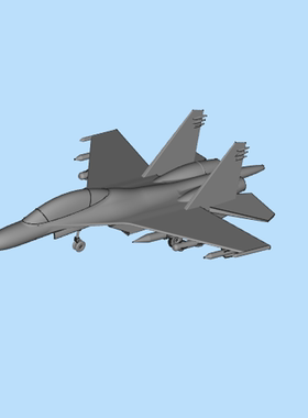 苏27飞机模型02201218三维图纸（STL格式）