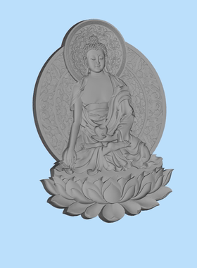 泰国佛像浮雕模型01200615三维图纸（STL格式）