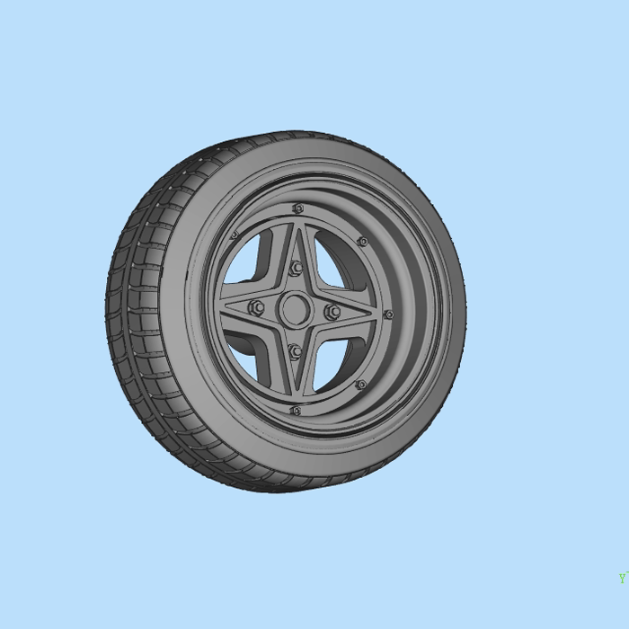 fengt小汽车轮毂模型01200919三维图纸(stl格式)