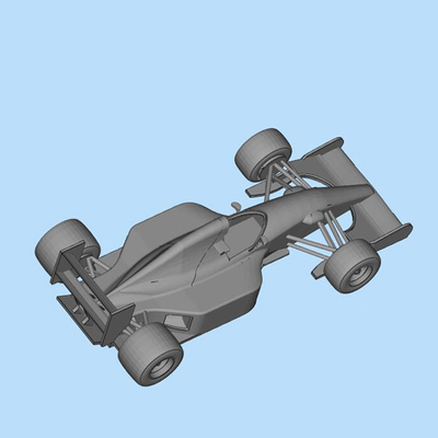 传奇火星车Williams FW14 F1赛车模型三维图纸（STL格式）