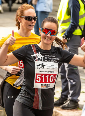 挪威特隆赫姆TRONDHEIM MARATON马拉松赛事体恤男女吸湿速干短袖