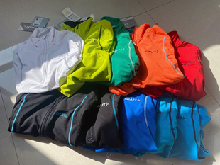 瑞典craft运动抓绒长袖户外保暖立领秋冬马拉松越野长跑山1900927