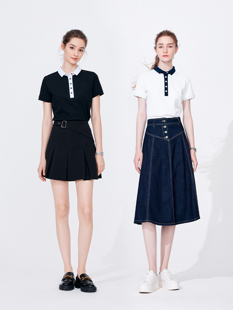 NAVIGARE ITALY SMALL SAILING SHIP WHITE SHORT SLEEVE POLO SHIRT WOMENS SUMMER SMALL MAN SLIM FIT CONTRAST T-SHIRT