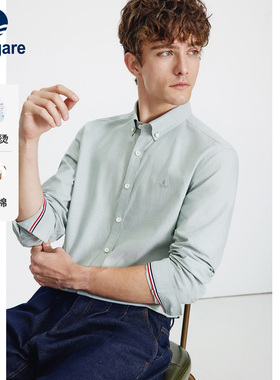 [DP免烫]Navigare意大利小帆船长袖衬衫男春秋季新款休闲打底衬衣