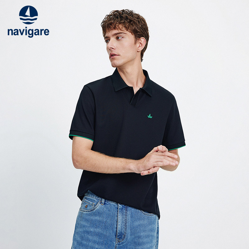 [防蚊]Navigare意大利小帆船短袖POLO衫男2026夏季