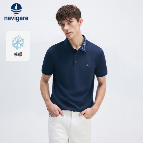 Navigare夏季短袖通勤POLO