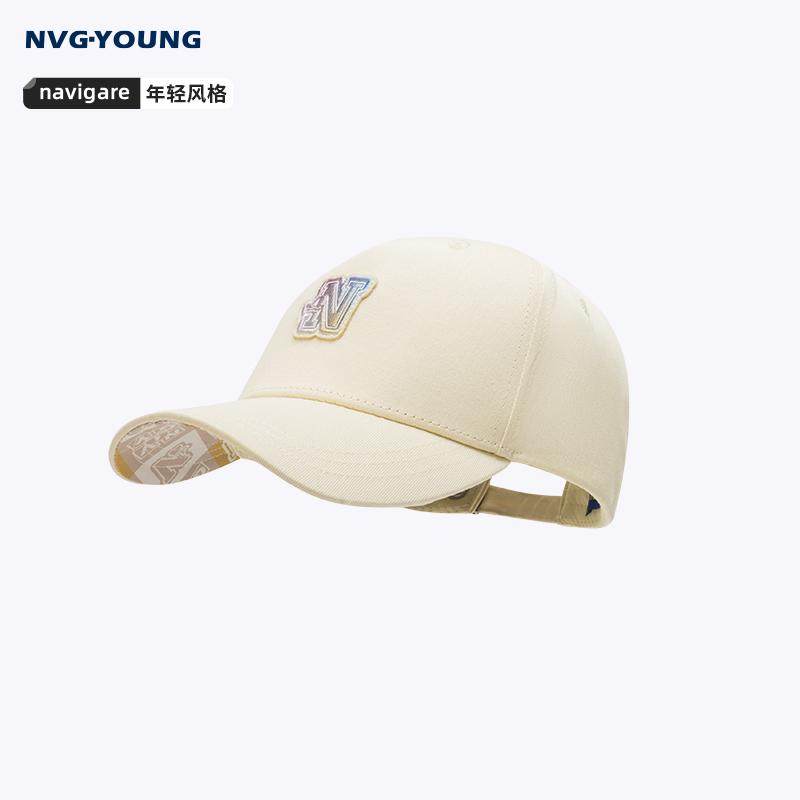 [纯棉]Navigare意大利小帆船卡其色鸭舌帽男新款遮阳潮牌字
