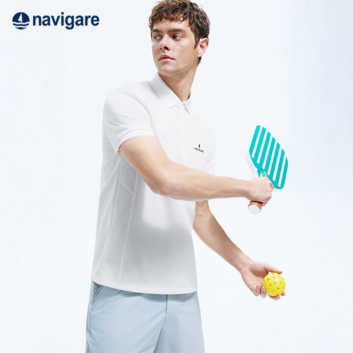 Navigare薄款速干短袖POLO衫