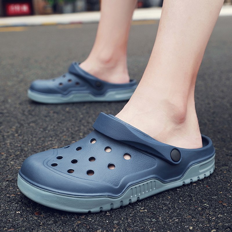 大码拖鞋男士夏季45室外46包头洞洞鞋47防滑48凉鞋49潮流50沙滩鞋