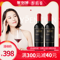 预售5.31醉鹅娘 智利葡萄酒黑鸟珍藏级干红赤霞珠混酿红酒2支装