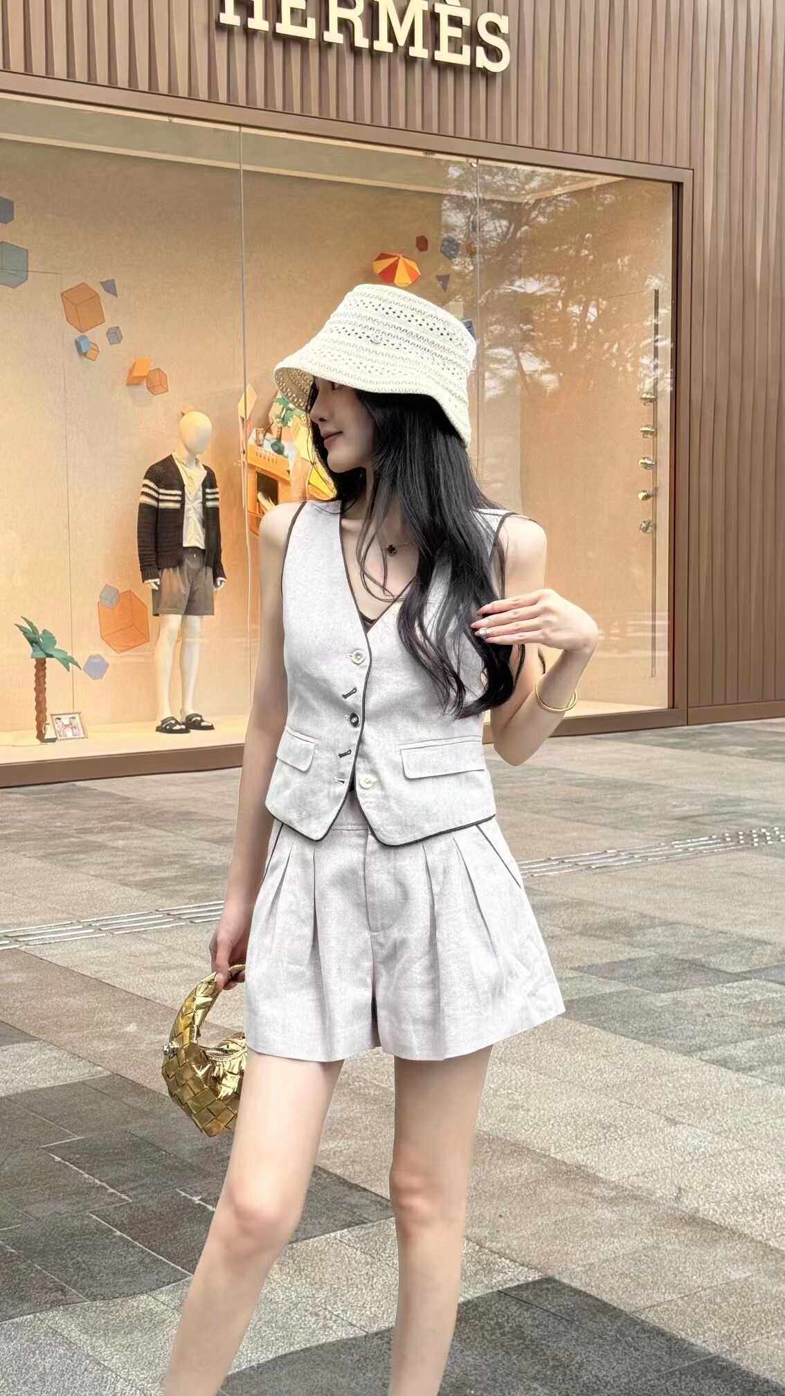 小众V领套装v+.com百搭2024夏季