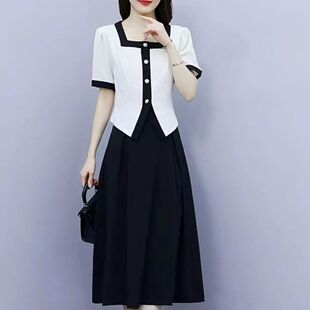 HT622套装女两件2026夏新时尚潮流减龄T恤裙子魅力热销爆款裙子女