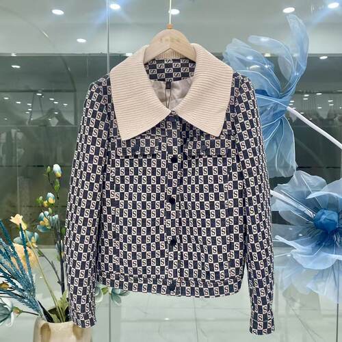 HW480外套女2026春新妈妈装显瘦气质白色小香风洋气时尚短外套