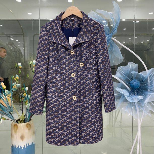 HW444外套女2026热销中显瘦黑色大码外套时尚气质遮肉外套