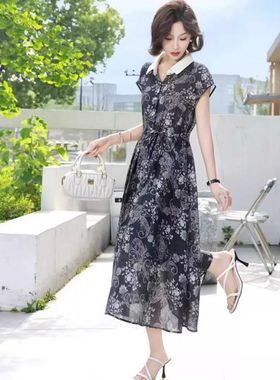 HL19连衣裙女2026年新款夏季时尚显瘦大码遮肉宽松舒适连衣裙