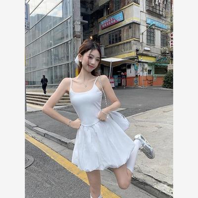 芭蕾风吊带连衣裙女2025