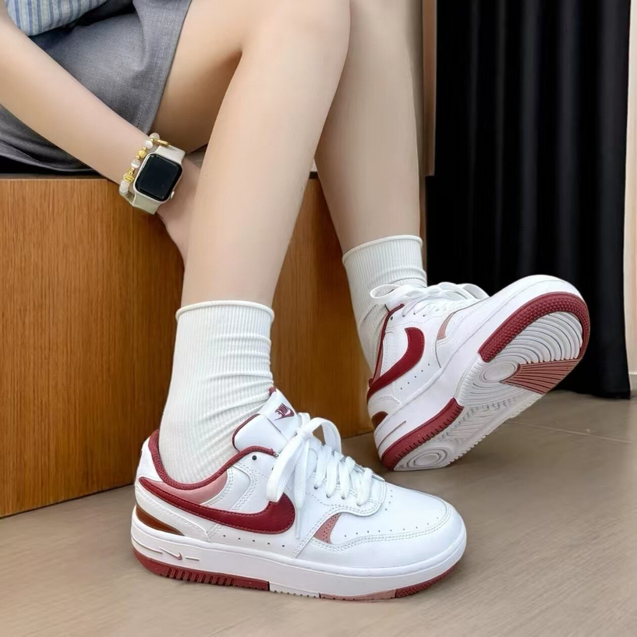 Nike Gamma Force 耐克 时尚 板鞋 轻便缓震透气复古  女款鞋