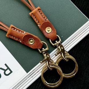 MOZE 手工制作真皮手机挂绳挂件箱包眼镜钥匙挂绳卡包证件挂绳