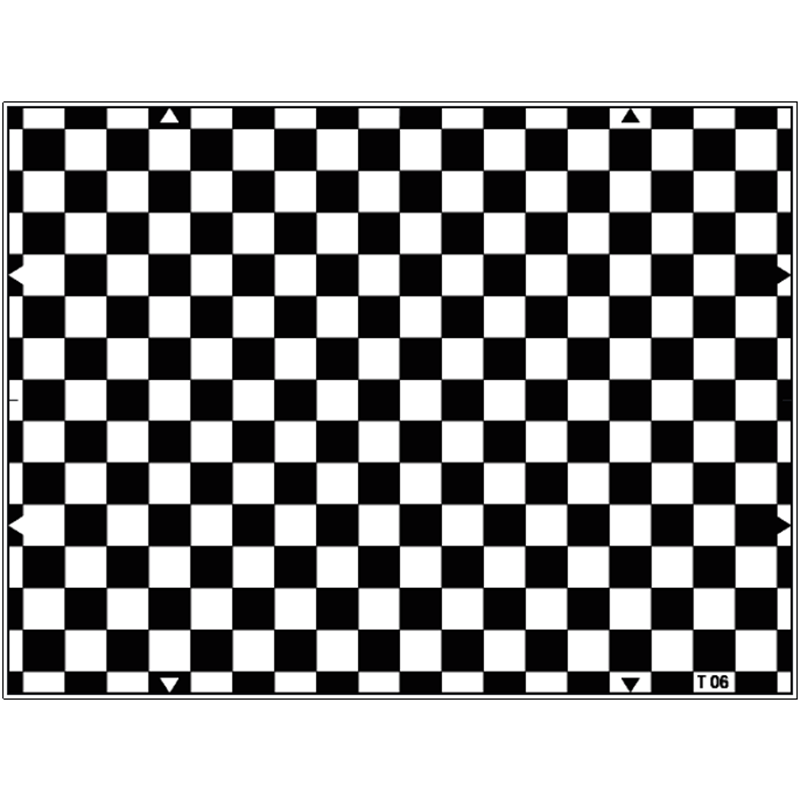 3nh高精度棋盘格测试图黑白棋盘畸变卡几何相机标定板chart可定制