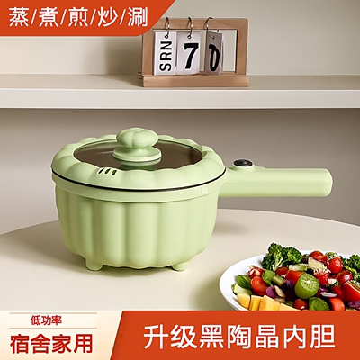 电磁炉小型蒸煮煎炒一体锅新款炒