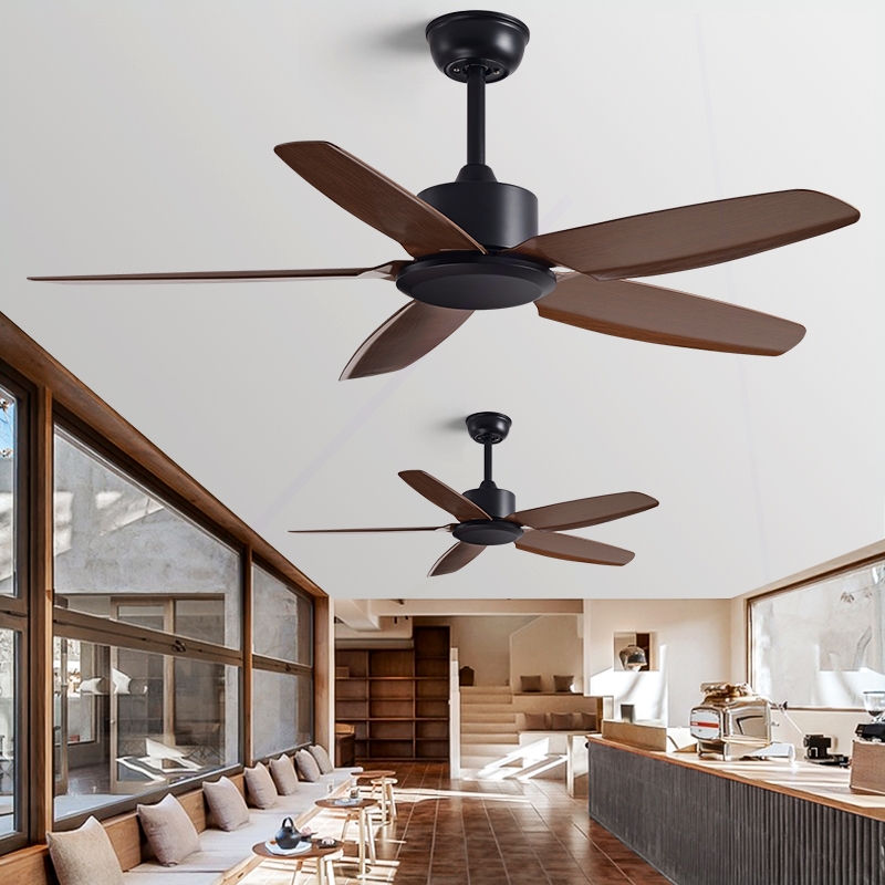 大风力吊扇家用客厅餐厅学校工业约一体无灯电风扇复古商用静音简