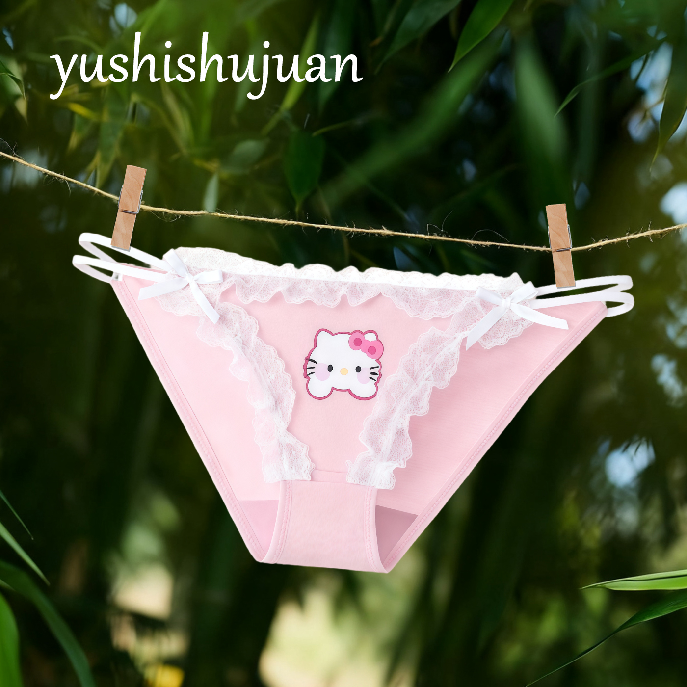 甜美少女蕾丝三角裤女