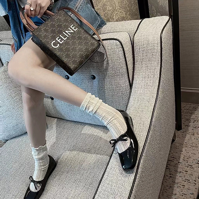 日系条纹袜子女中筒麻花镂空渔网连裤袜/打底袜