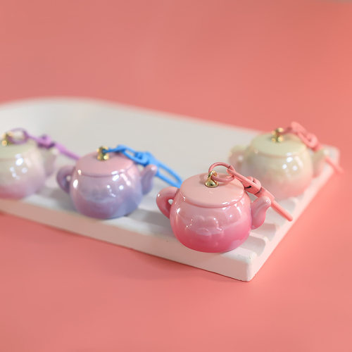 可爱迷你小茶壶挂件二次元萌粒钥匙扣挂饰品创意少女心闺蜜小礼物