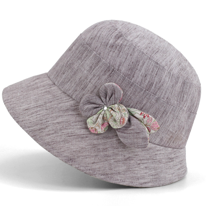 女士春夏季妈妈帽休闲遮阳帽中老年人薄款布帽春秋奶奶渔夫帽防晒
