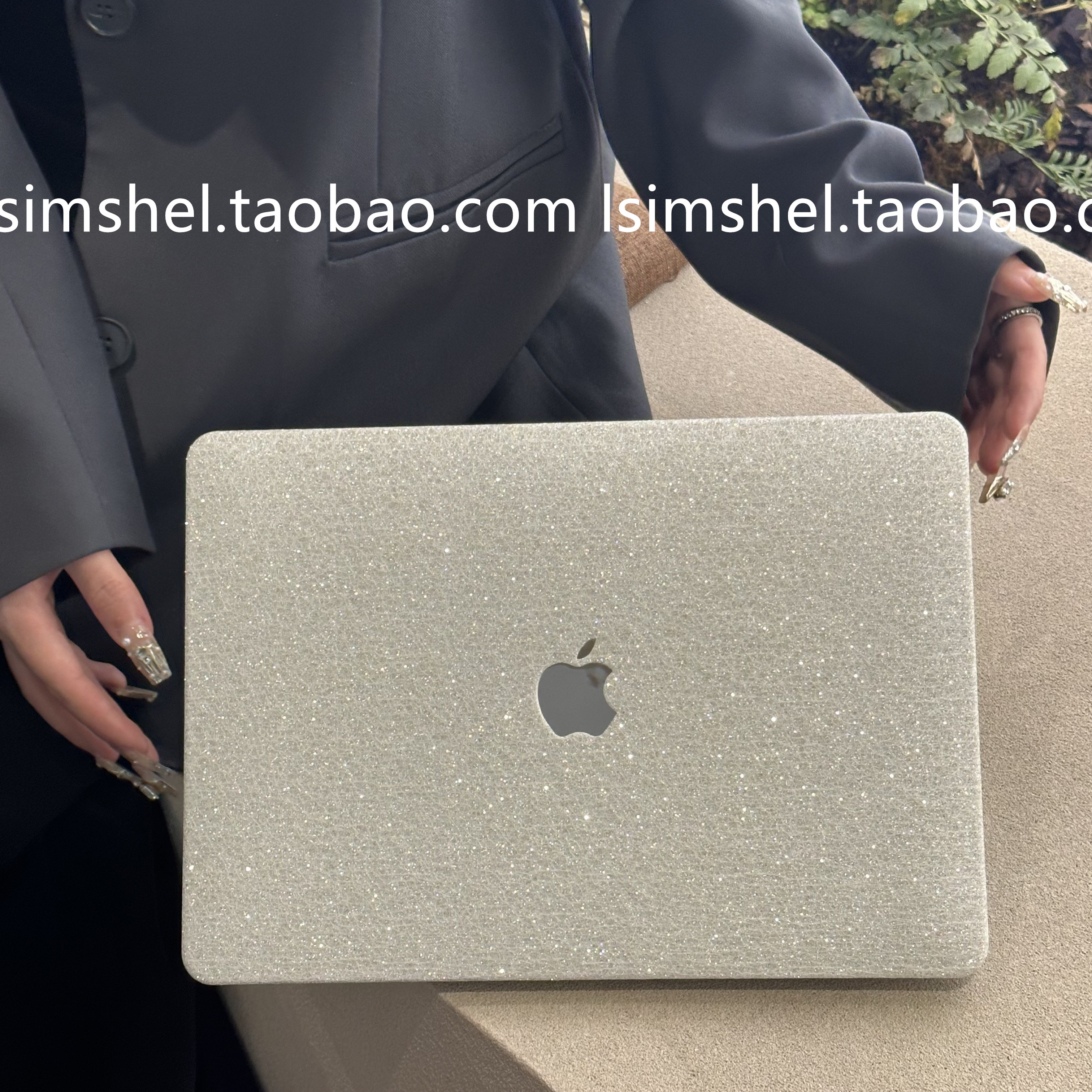 SHELL丨适用于Macbook保护壳华为笔记本Neo新款细闪粉璀璨夺目外壳macbookair13.6Pro14M5英寸软套16/15寸Max