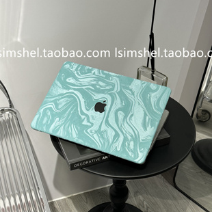 SHELL丨适用于苹果电脑MacBook苹果笔记本Air13M3保护壳M1Pro阿尔卑斯绿色皮套pro16/15Max冬日14/12寸/15寸