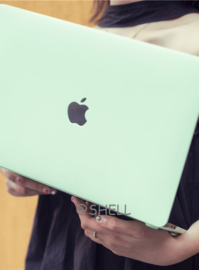 SHELL丨MacBook苹果笔记本Air13保护壳M1Pro15哈密瓜绿pro16Max套