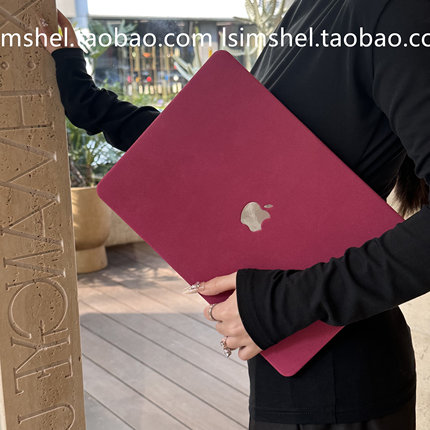 SHELL丨适用于Macbook保护壳华为原创笔记本2025新款火龙果麂皮macbookair13.6Pro14M4英寸秋冬软16/15寸Max