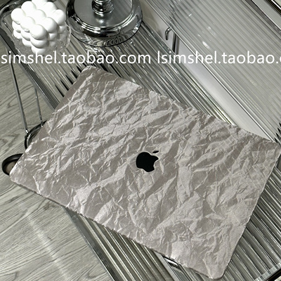 Macbook保护壳废土风褶皱丝绒套